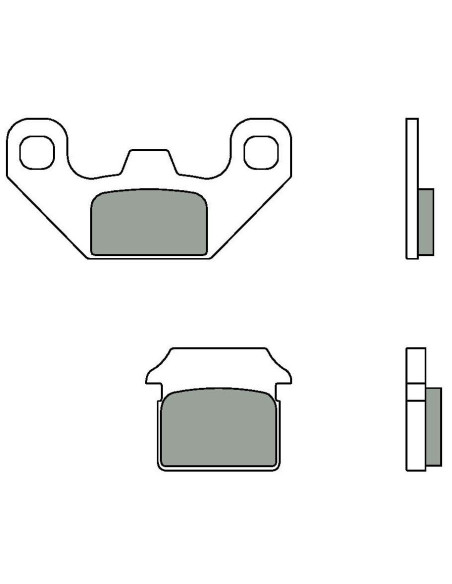 Plaquette de frein arrière BREMBO 07099CC organique Scooter