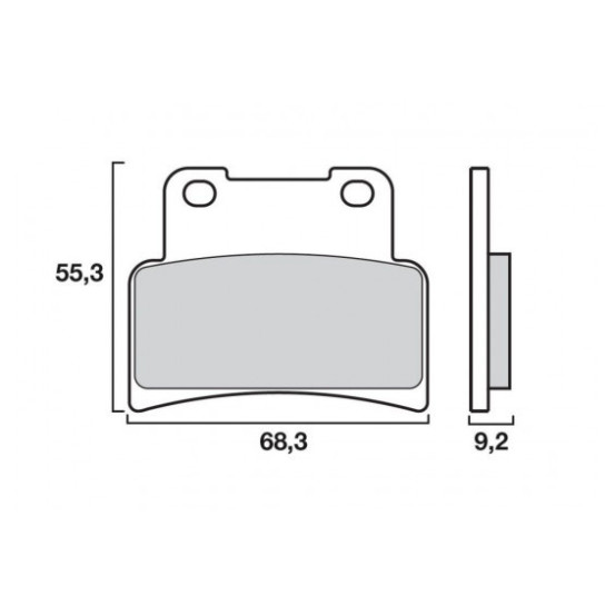 Plaquette de frein avant BREMBO 07100CC organique Scooter