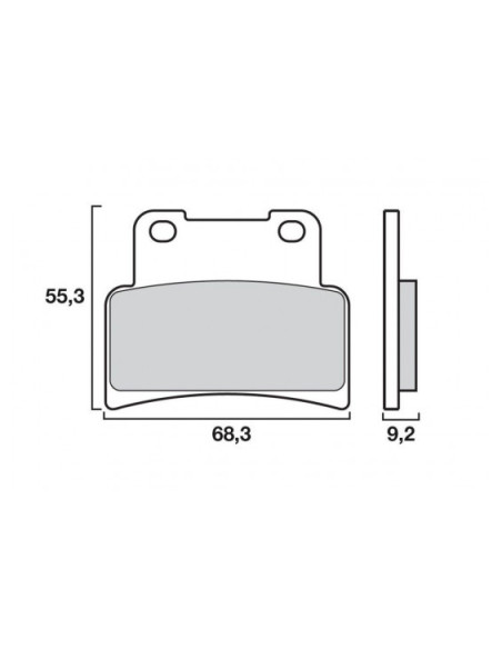 Plaquette de frein avant BREMBO 07100CC organique Scooter