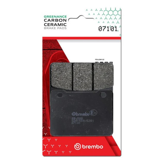 Plaquette de frein avant BREMBO 07101CC organique Scooter