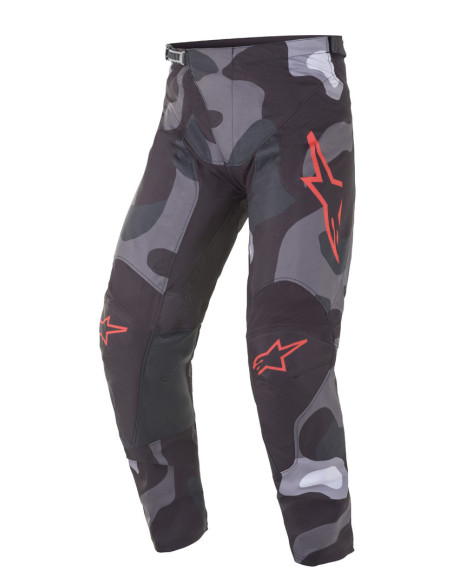 Pantalon cross Alpinestars 2021 Racer Tactical - Gris Camo Rouge