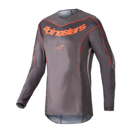 Maillot cross Alpinestars 2023 Fluid Lurv - Gris Magnet Rouge