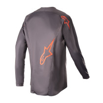 Maillot cross Alpinestars 2023 Fluid Lurv - Gris Magnet Rouge 2