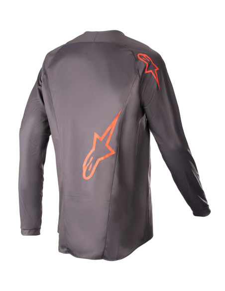 Maillot cross Alpinestars 2023 Fluid Lurv - Gris Magnet Rouge
