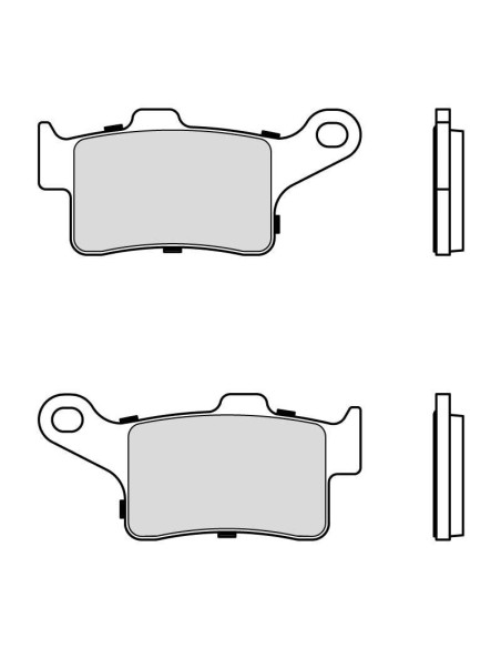 Plaquette de frein avant BREMBO 07BB399A métal fritté Quad