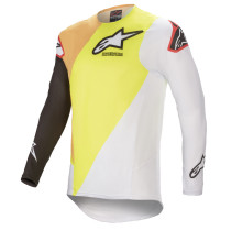 Maillot cross Alpinestars 2021 Supertech Blaze - Jaune Blanc