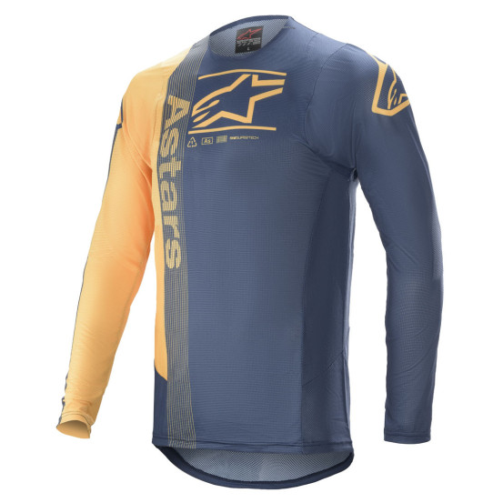 Maillot cross Alpinestars 2021 Supertech Foster - Bleu Orange