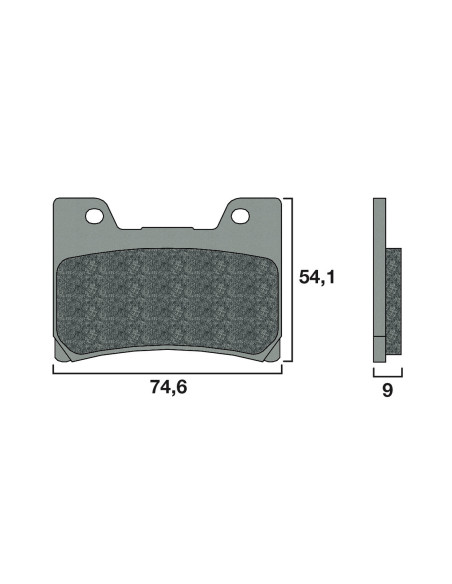 Plaquette de frein avant BREMBO 07YA24SR métal fritté Route