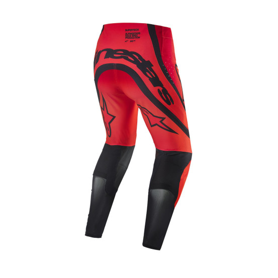 Pantalon cross Alpinestars 2024 Supertech Édition limitée Ember Anaheim 1 - Rouge Fluo Noir