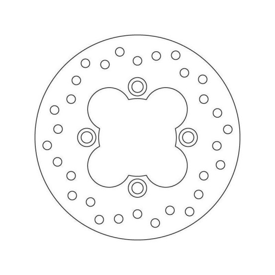 Disque de frein arrière fixe Brembo Oro HONDA