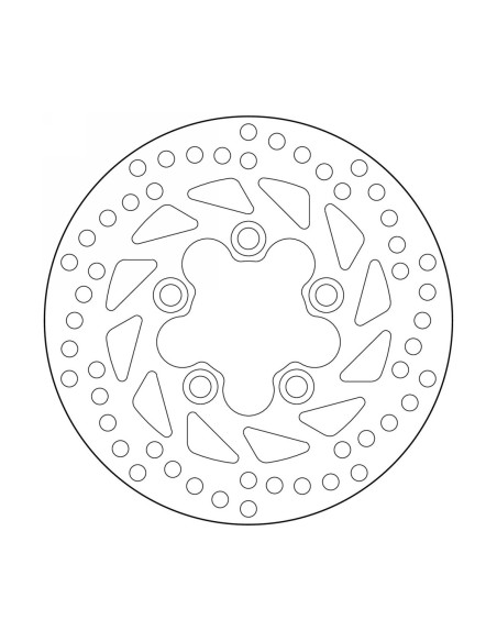Disque de frein arrière fixe Brembo Oro KYMCO