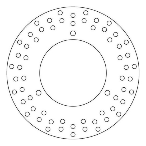 Disque de frein arrière fixe Brembo Oro YAMAHA