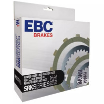 Kit disques d'embrayage garnis + disques lisses + ressorts EBC - SRK Aramid Fiber - KAWASAKI
