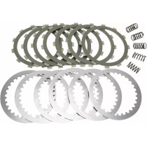 Kit disques d'embrayage garnis + disques lisses + ressorts EBC - SRK Aramid Fiber - KAWASAKI ER6 F / N 2006-2016 - VERSYS 650..
