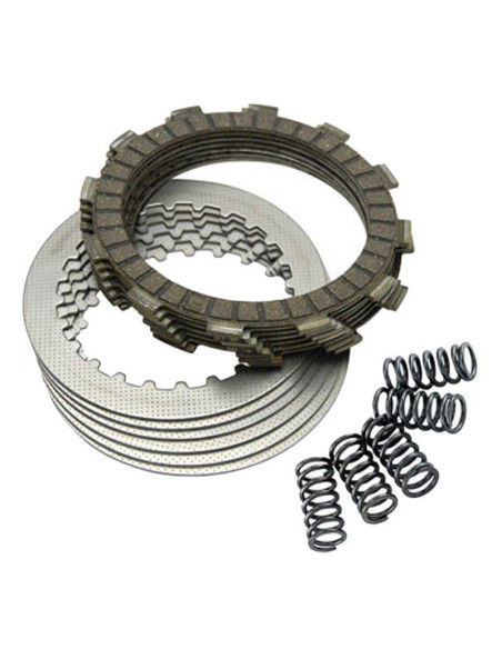 Kit disques d'embrayage garnis + disques lisses + ressorts EBC - SRK Aramid Fiber - SUZUKI