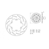 Disque de frein avant/arrière fixe Brembo Oro YAMAHA DUCATI 2