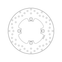 Disque de frein arrière fixe Brembo Oro HONDA 2