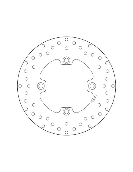 Disque de frein arrière fixe Brembo Oro HONDA