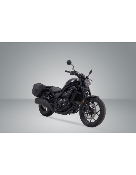 Sacoches latérales SW-MOTECH SLC Legend Gear LC1 droite 9,8 Litres - LC2 gauche 13,5 Litres Black Edition avec supports HONDA..
