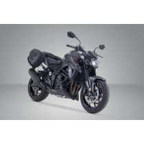 Sacoches cavalières SW-MOTECH PRO Blaze Haute 15-20 Litres avec supports x2 SUZUKI 1000 GSX-S GT 2021 2