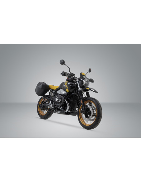 Sacoche latérale SW-MOTECH SLC Legend Gear LC1 droite 9,8 Litres Black Edition avec support BMW R nineT Scrambler 2016-2020