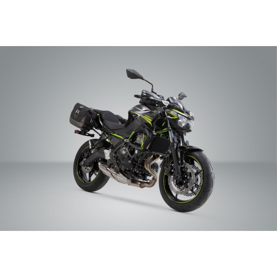 Sacoches latérales SW-MOTECH SLC Legend Gear LC2 13,5 Litres Black Edition avec supports x2 KAWASAKI Vulcan S 2016