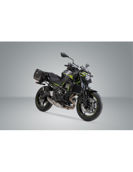Sacoches latérales SW-MOTECH SLC Legend Gear LC2 13,5 Litres Black Edition avec supports x2 KAWASAKI Vulcan S 2016