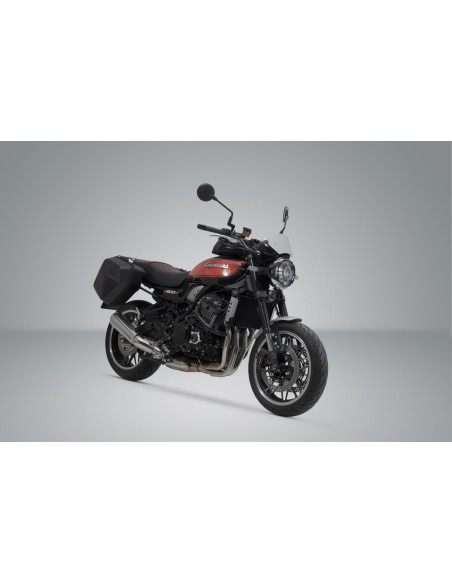 Sacoches latérales SW-MOTECH SLC Legend Gear LC2 13,5 Litres Black Edition avec supports x2 KAWASAKI Z 900 RS SE 2021