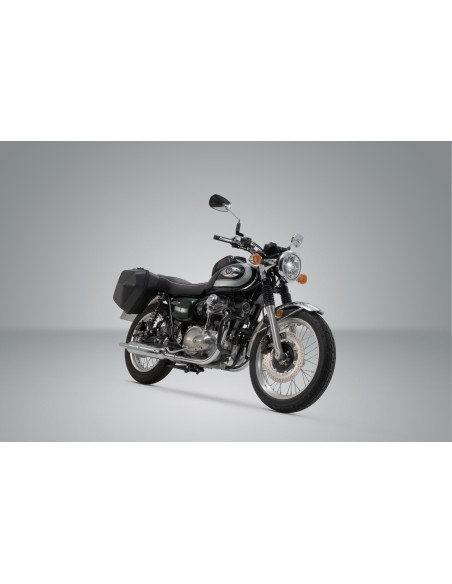Sacoches latérales SW-MOTECH SLC Legend Gear LC2 13,5 Litres Black Edition avec supports x2 KAWASAKI W 800 - Cafe - Street 2018