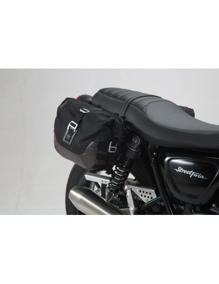 Sacoches latérales SW-MOTECH SLC Legend Gear LC2 13,5 Litres Black Edition avec supports x2 avec support TRIUMPH Bonneville -..