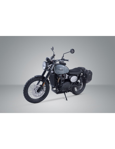 Sacoches latérales SW-MOTECH SLC Legend Gear LC1 9,8 Litres Black Edition avec supports x2 TRIUMPH Street Twin 2016-2021