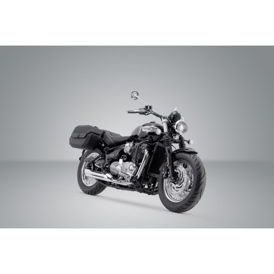 Sacoche latérale SW-MOTECH SLC Legend Gear LC2 gauche 13,5 Litres Black Edition avec support TRIUMPH Street Cup 2016 - Scramb..