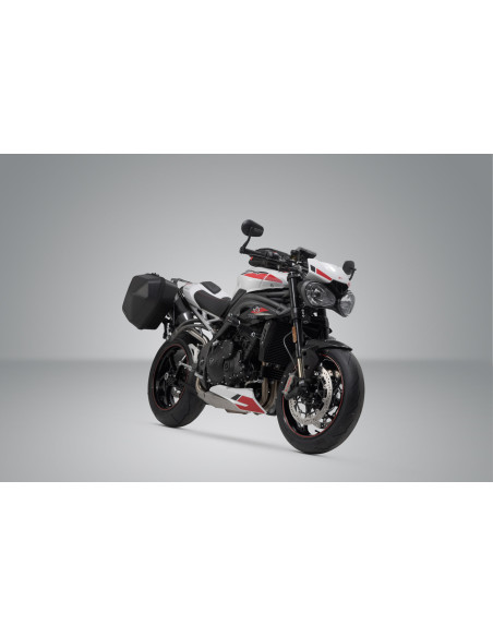 Valises latérales SW-MOTECH SLC Urban ABS 16,5 Litres avec support x2 TRIUMPH 660 Trident 2021