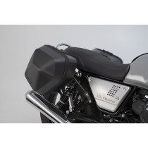 Sacoches latérales SW-MOTECH SLC Legend Gear LC2 13,5 Litres Black Edition avec supports x2 MOTO GUZZI V7 III 2016-2020 2