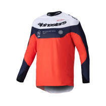 Maillot enduro Alpinestars Pro-Dura - Bleu Orange Blanc