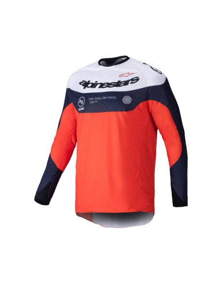 Maillot enduro Alpinestars Pro-Dura - Bleu Orange Blanc