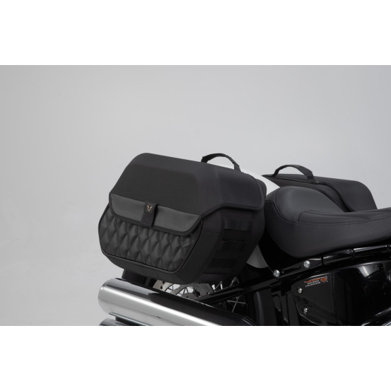 Valises latérales SW-MOTECH SLH Legend Gear LH2 gauche 25,5 Litres - LH1 droite 19,5 Litres avec supports x2 HARLEY DAVIDSON ..