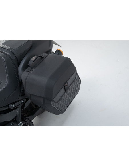 Valises latérales SW-MOTECH SLH Legend Gear LH2 gauche 25,5 Litres - LH1 droite 19,5 Litres avec supports x2 HARLEY DAVIDSON ..