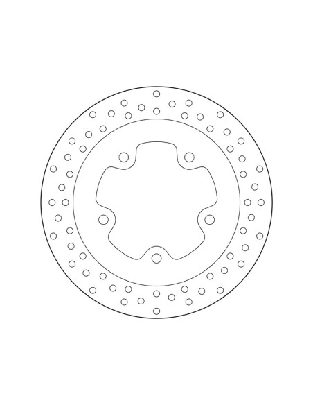 Disque de frein arrière fixe Brembo Oro SYM
