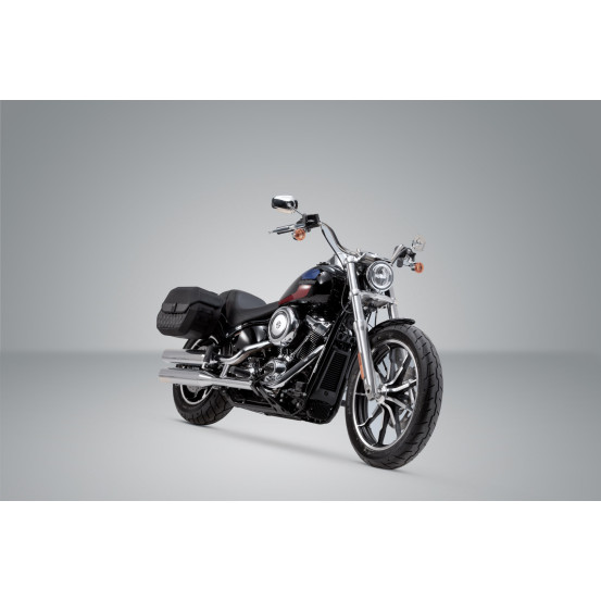 Valise latérale SW-MOTECH SLH Legend Gear LH2 gauche 25,5 Litres avec support HARLEY DAVIDSON Softail Fat Bob FXFB/S 2017