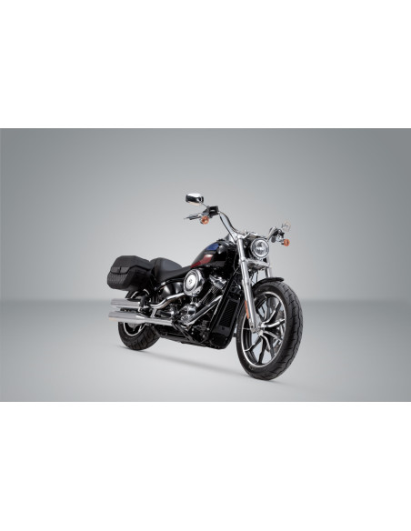 Valise latérale SW-MOTECH SLH Legend Gear LH2 gauche 25,5 Litres avec support HARLEY DAVIDSON Softail Fat Bob FXFB/S 2017