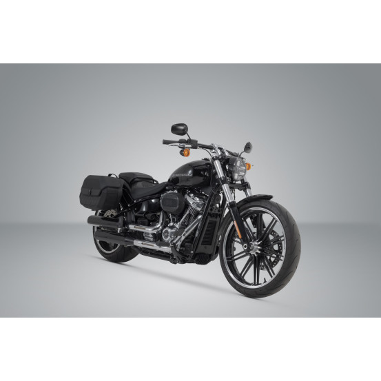 Valises latérales SW-MOTECH SLH Legend Gear LH1 19,5 Litres avec supports x2 HARLEY DAVIDSON Softail Slim FLSL - Street Bob F..