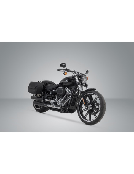Valises latérales SW-MOTECH SLH Legend Gear LH1 19,5 Litres avec supports x2 HARLEY DAVIDSON Softail Breakout/S - Fat Boy FLF..