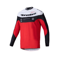 Maillot enduro Alpinestars Pro-Dura - Noir Rouge Blanc