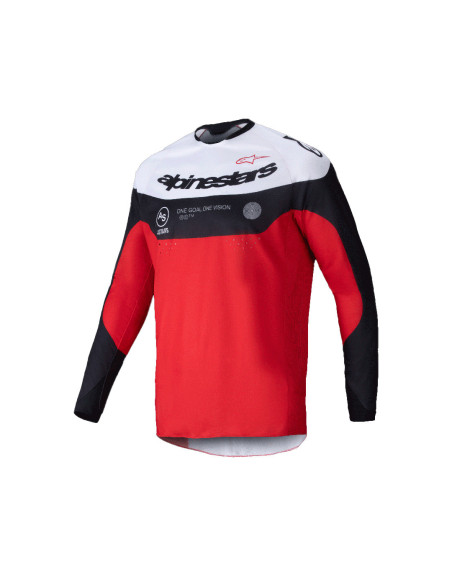 Maillot enduro Alpinestars Pro-Dura - Noir Rouge Blanc