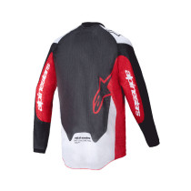 Maillot enduro Alpinestars Pro-Dura - Noir Rouge Blanc 2
