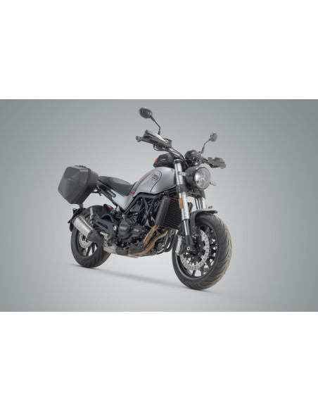 Sacoches latérales SW-MOTECH SLC Legend Gear LC2 13,5 Litres Black Edition avec supports x2 BENELLI Leoncino 500 2017 - 2018