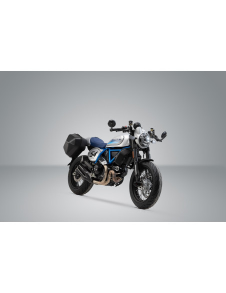 Sacoches latérales SW-MOTECH SLC Legend Gear LC1 droite 9,8 Litres - LC2 gauche 13,5 Litres Black Edition avec supports DUCAT..