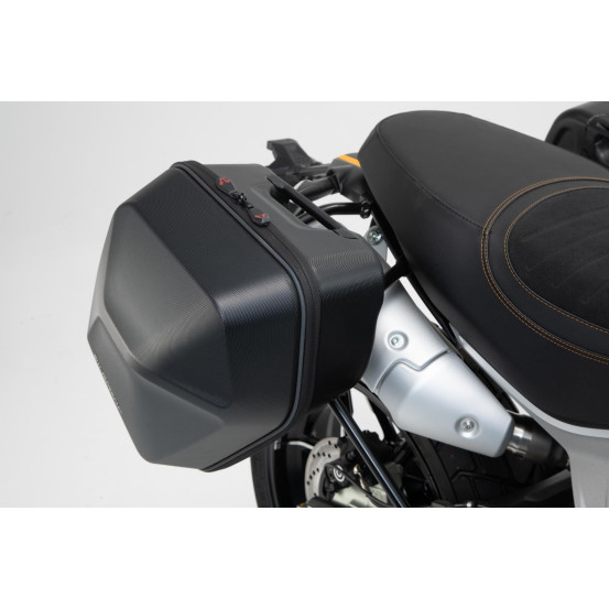 Sacoches latérales SW-MOTECH SLC Legend Gear LC2 13,5 Litres Black Edition avec supports x2 DUCATI Scrambler 1100 - Sport - S..