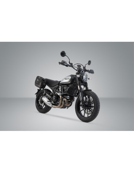 Valises latérales SW-MOTECH SLC Urban ABS 16,5 Litres avec support x2 DUCATI Scrambler - Special - Sport 2017-2018